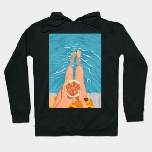 Watermelon Summer Beach Vibes Hoodie